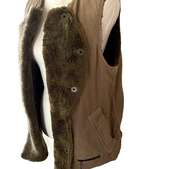 Kapital | Made in Japan Vintage Fleece Denim Vest Jacket | Brown | Size: 3 - Picture 6 of 15